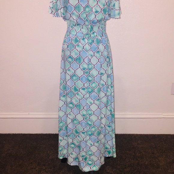Tommy Bahama Mumbai medallion maxi dress and dusty teal - Picture 12 of 12